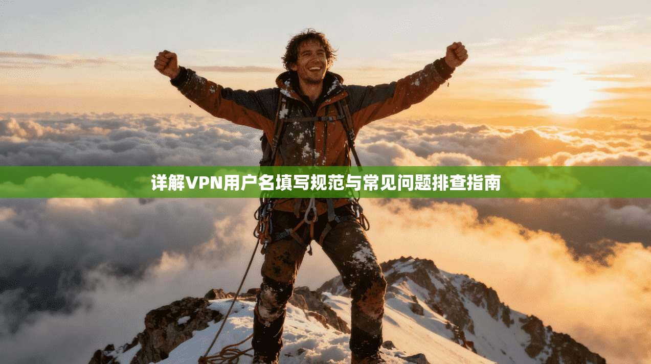 详解VPN用户名填写规范与常见问题排查指南