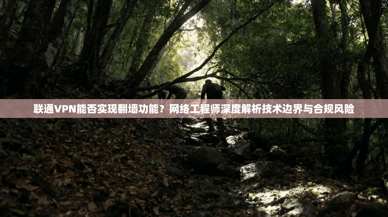 联通VPN能否实现翻墙功能？网络工程师深度解析技术边界与合规风险